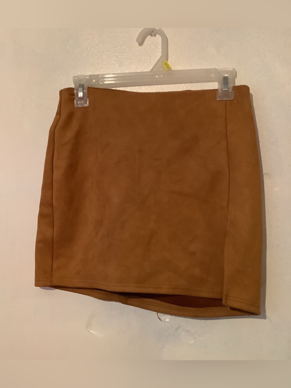 Classic High-Waist Mini Skirt in Camel